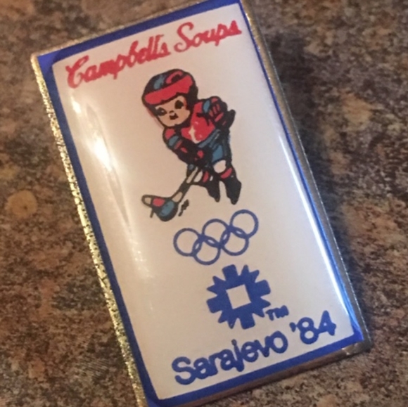 Vintage Campbell’s Soup 1984 Winter Olympics Hocke - Picture 1 of 2